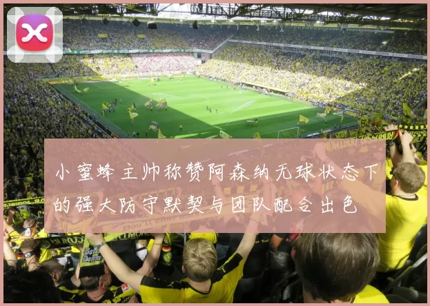 小蜜蜂主帅称赞阿森纳无球状态下的强大防守默契与团队配合出色